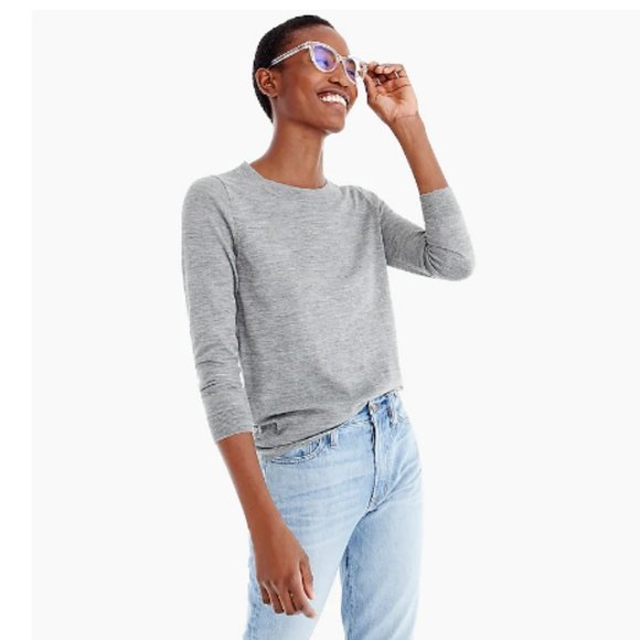 J. Crew Sweaters - J.Crew Women's Heather Smoke Tippi Merino Sweater